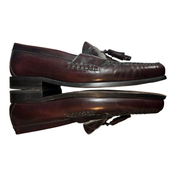 Johnston & Murphy Hayes Tassel Loafers Burgundy Leather Loafers Mens Size 10 W main image 10